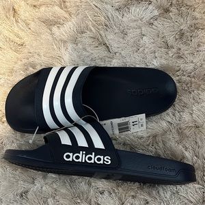 New with tags Adidas Adilette Slides Navy Blue Mens size 11